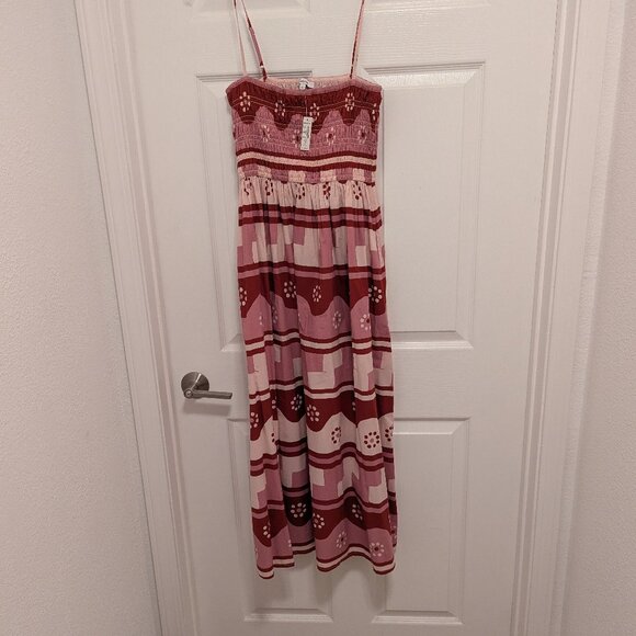 Madewell Theo Sleeveless Midi Dress in Geodaisy Batik - Picture 5 of 10